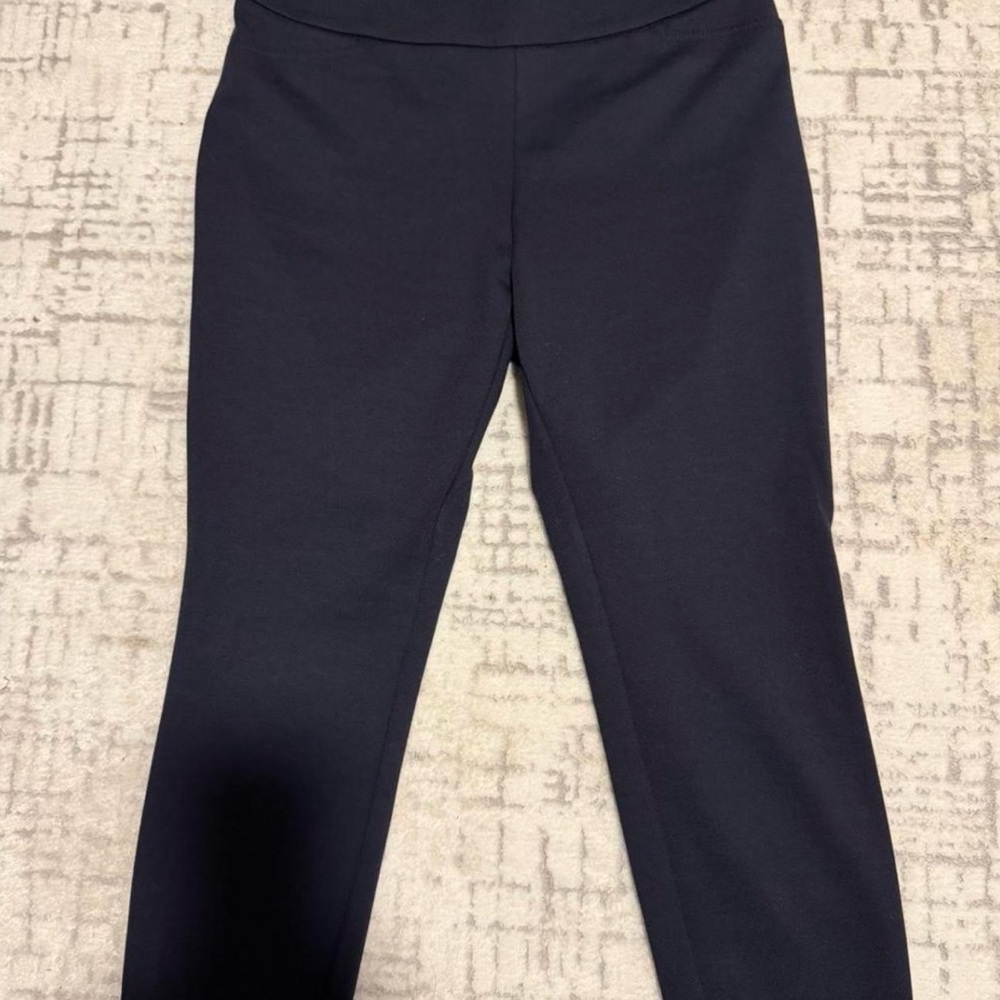 New York & Company Navy Stretch Ponte Leggings
